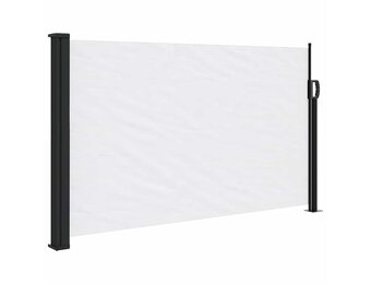 Uittrekbaar Windscherm 117x300 cm Wit - Nu 34% Korting