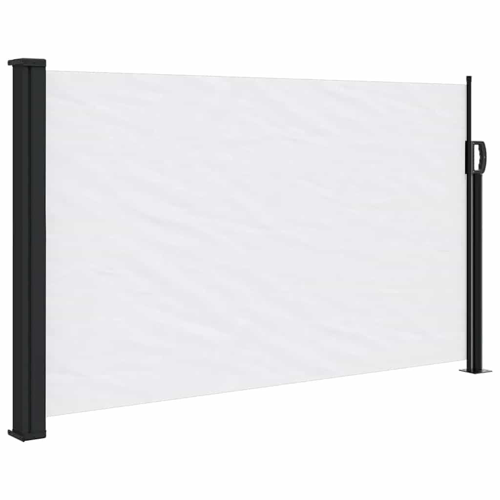 vidaXL Uittrekbaar Windscherm 117x300 cm Wit - 60% Korting
