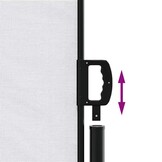 vidaXL Uittrekbaar Windscherm 117x300 cm Wit - 60% Korting