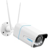Reolink 5MP Draadloze Outdoor Beveiligingscamera met Spotlights, nachtzicht kleur, detectie van personen en voertuigen, 2.4/5 GHz WiFi, 5X optical zoom,2-Wegs Audio, RLC-511WA