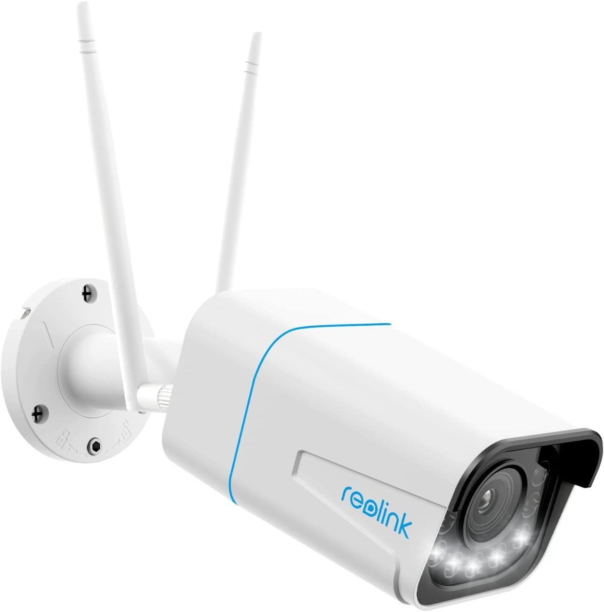Reolink 5MP Draadloze Outdoor Beveiligingscamera met Spotlights, nachtzicht kleur, detectie van personen en voertuigen, 2.4/5 GHz WiFi, 5X optical zoom,2-Wegs Audio, RLC-511WA