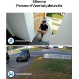 Reolink 5MP Draadloze Outdoor Beveiligingscamera met Spotlights, nachtzicht kleur, detectie van personen en voertuigen, 2.4/5 GHz WiFi, 5X optical zoom,2-Wegs Audio, RLC-511WA