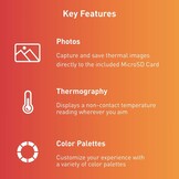 Seek Thermal CW-AAA Compact Warmtebeeldcamera, met USB-C, Waterdichte Behuizing, Compatibel met Android Smartphones, Zwart