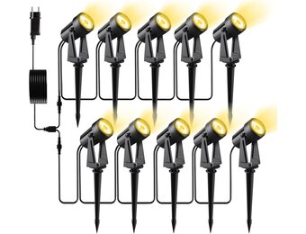 LED Tuinverlichting Schijnwerper 10x 32M | 2000 Lumen Warm Wit