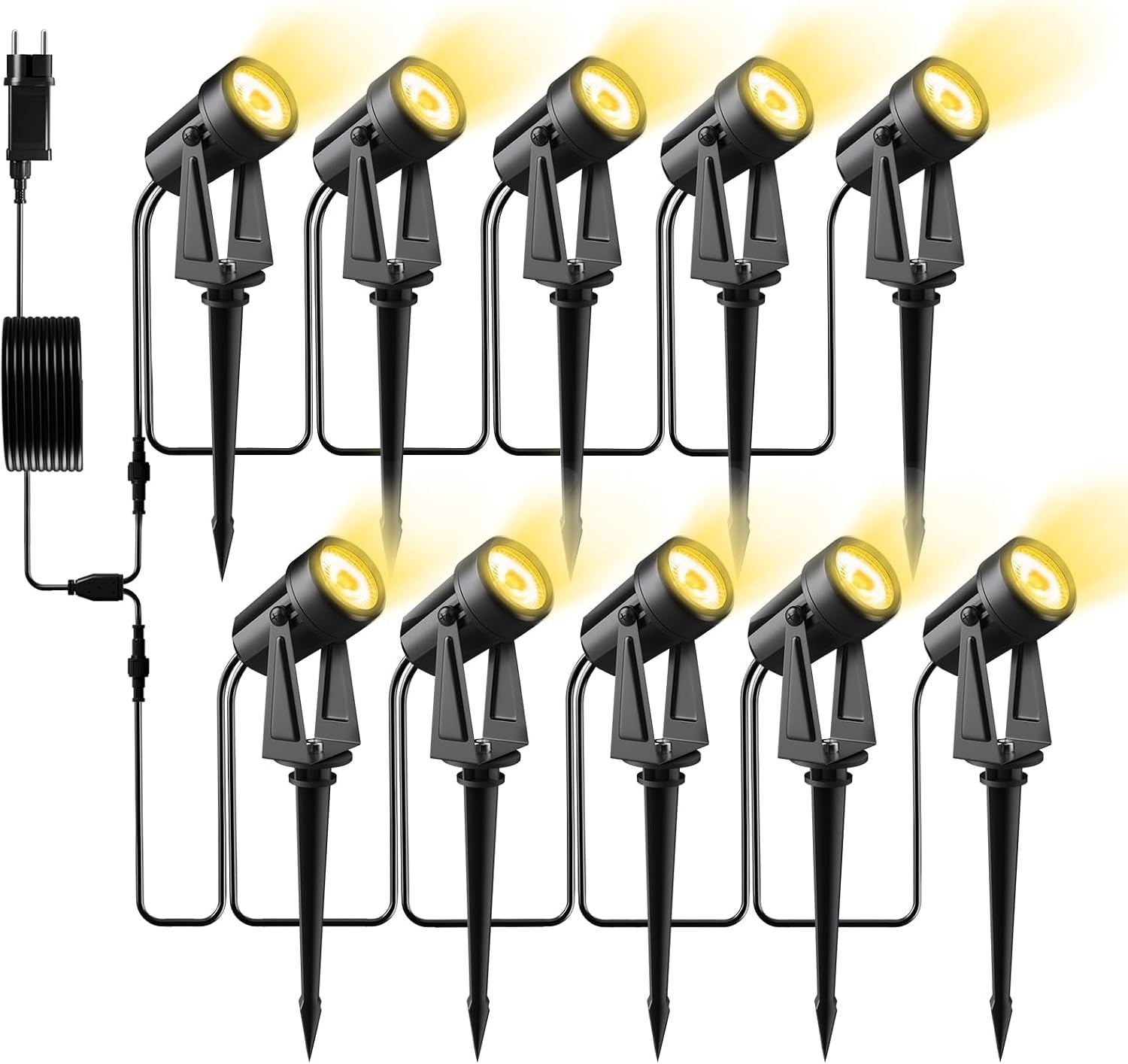 LED Tuinverlichting Schijnwerper 10x 32M | 2000 Lumen Warm Wit