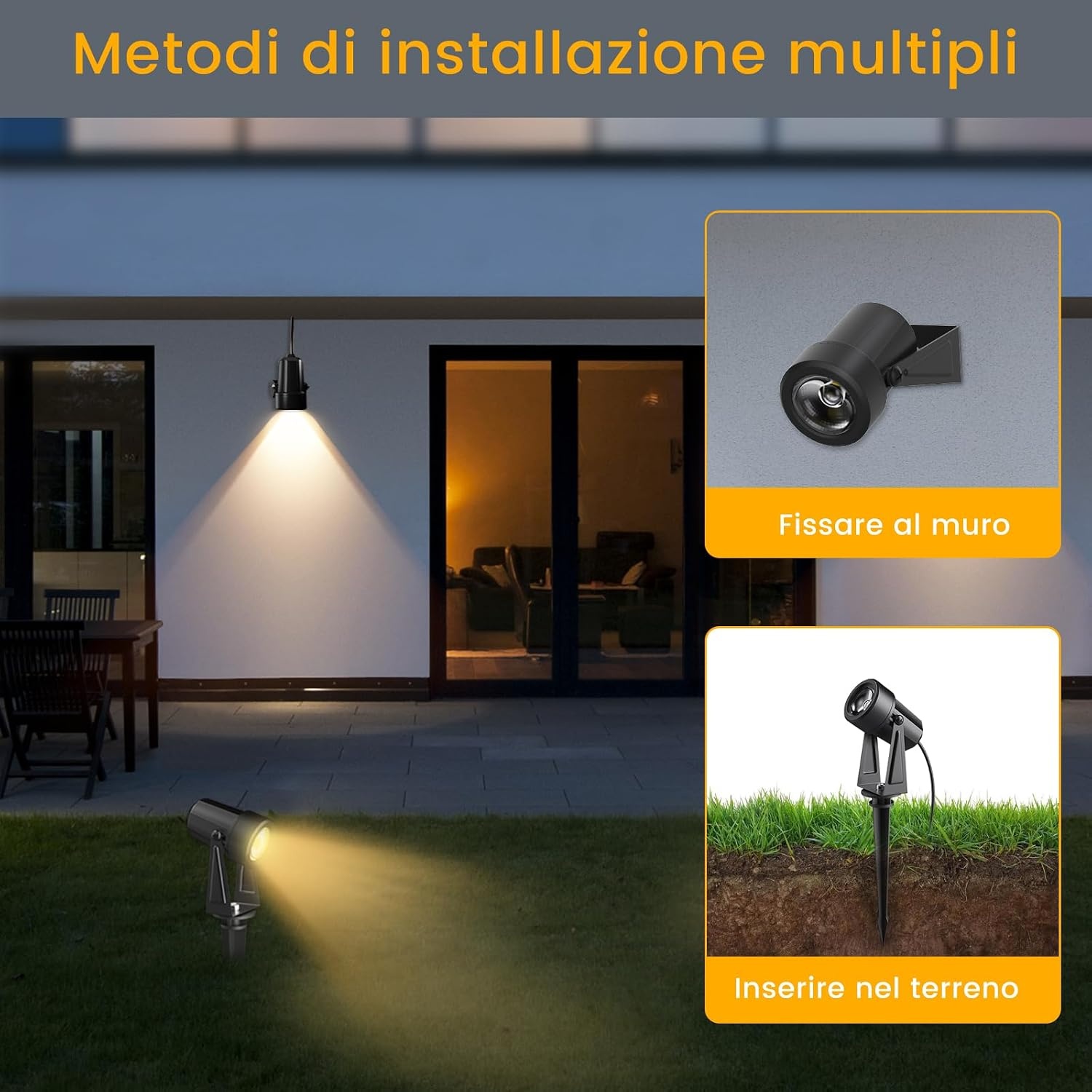LED Tuinverlichting Schijnwerper 10x 32M | 2000 Lumen Warm Wit