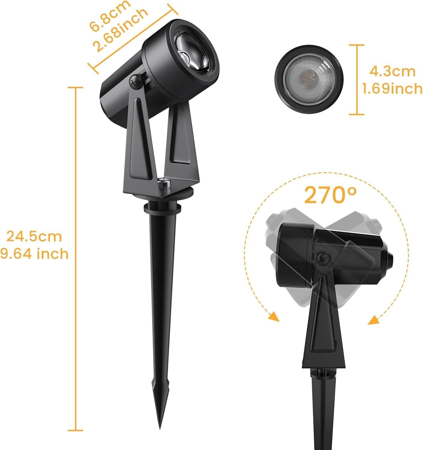 LED Tuinverlichting Schijnwerper 10x 32M | 2000 Lumen Warm Wit