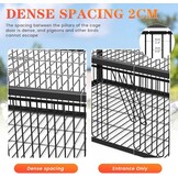 Pigeon Cage 60 cm Bird Cage for Collecting Pigeons, Letter Dove, Meat Pigeons, Snow Pigeons, Quail (Black)