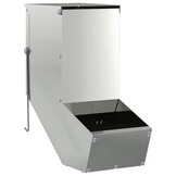 vidaXL Konijnenvoer Zilver 17.5 x 26 x 28.5 cm Gegalvaniseerd staal