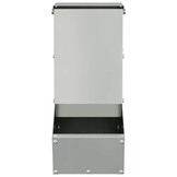 vidaXL Konijnenvoer Zilver 17.5 x 26 x 28.5 cm Gegalvaniseerd staal