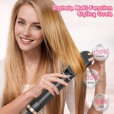 Dryhsip Haardrogerborstel, 5-in-1 heteluchtborstel, föhn en styler met afneembare opzetstukken (krultang, volumeborstel, stijltang, krulspeld), lichtgewicht reisföhns voor vrouwen, compact formaat