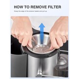 Juicer, Reemix Centrifugale Sapcentrifuge Machines voor hele groenten en fruit 800 W, 3 inch brede mond sapcentrifuge met 2 snelheden, borstel inbegrepen, gemakkelijk schoon te maken (800W)