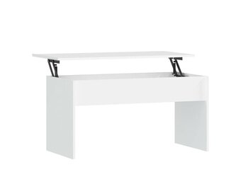 vidaXL Salontafel 102x50,5x52,5 cm bewerkt hout wit
