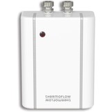Thermoflow Elex doorstroomboiler van 5,5 kW 230 V | drukloze kleine doorstroomboiler | warm water tot 40 °C | G 3/8"-aansluiting | 3 l/min | doorstroomverwarmer voor spoelbakken of spoelbakken