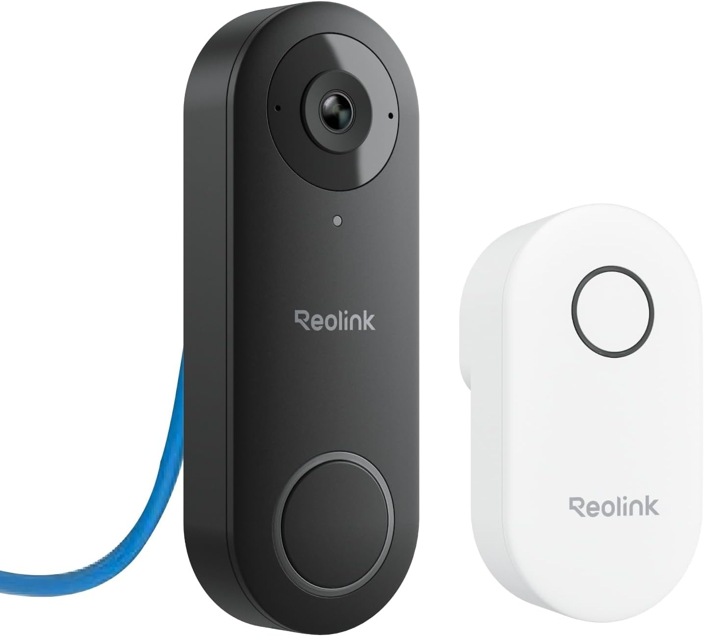 Reolink PoE Video Deurbel met Chime - 5MP HD - 180° Groothoek - Zwart