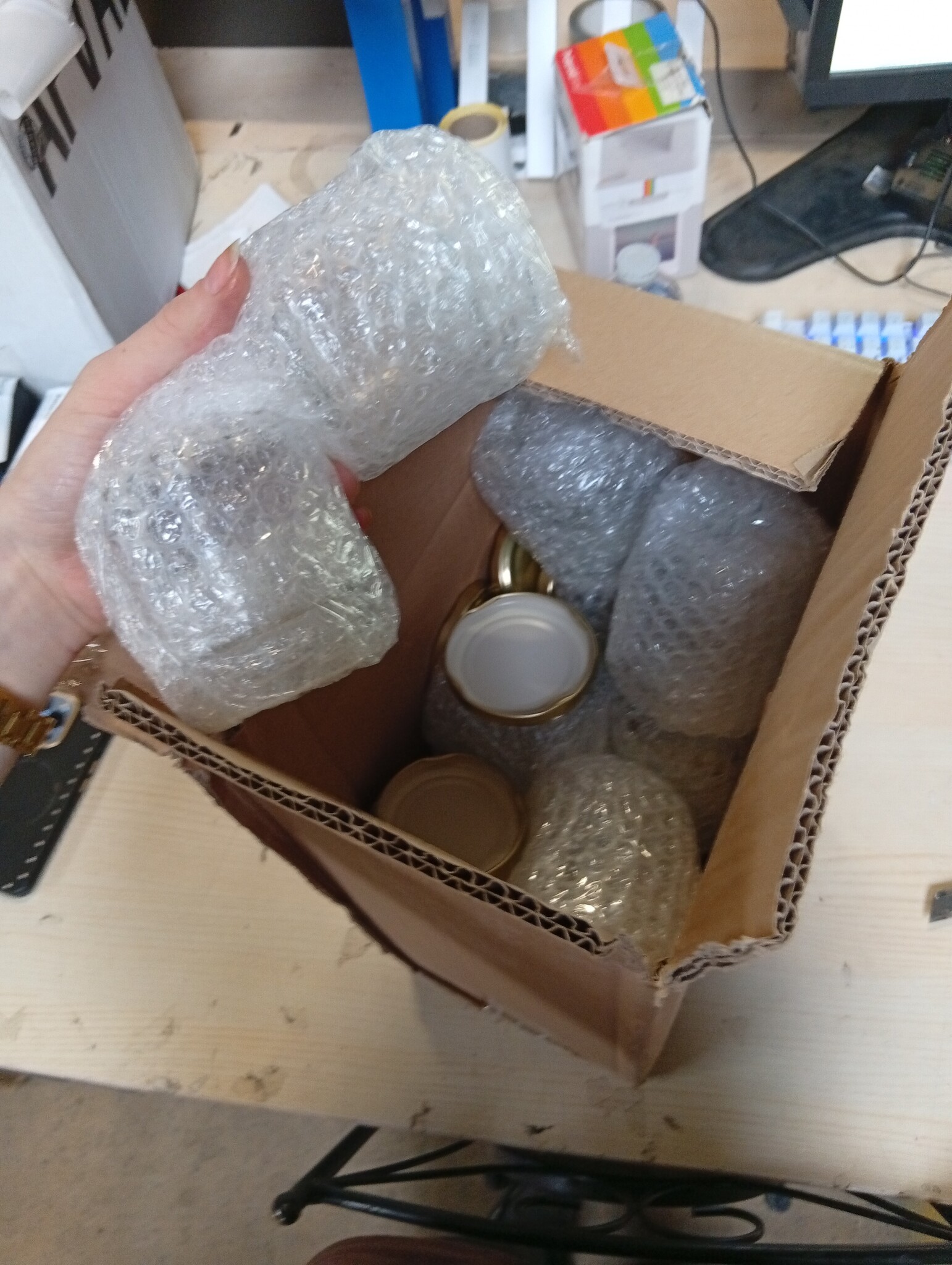 KADAX Inmaakpotten 200 ml - Set van 20 stuks - Luchtdichte Jampotten met Gouden Deksel