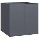 vidaXL Plantenbak 80x80x80 cm staal antracietkleurig