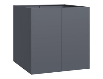 vidaXL Plantenbak 80x80x80 cm staal antracietkleurig