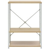 vidaXL Magnetronkast 60x39,6x79,5 cm bewerkt hout wit en eikenkleurig
