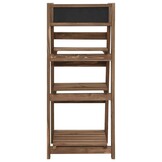 3-Laags Plantenstandaard 40x30x90 cm - Vurenhout & Krijtbord (34% korting)