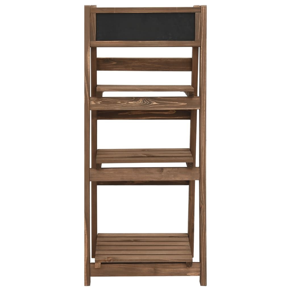 3-Laags Plantenstandaard 40x30x90 cm - Vurenhout & Krijtbord (34% korting)