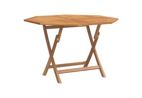 VidaXL Inklapbare Tuintafel Massief Teakhout 110x110x75 cm - 41% Korting!