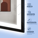 LED Badkamerspiegel 80x80cm Zwart - 35% Korting