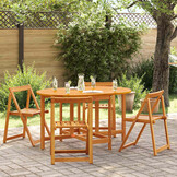 VidaXL Tuinstafel Vouw Bruin 34% Korting - 110x60cm
