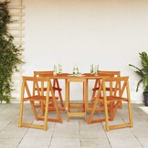 VidaXL Tuinstafel Vouw Bruin 34% Korting - 110x60cm