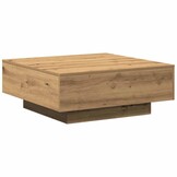 Salontafel Eikenkleurig 80x80 cm - Bewerkt Hout (47% Korting)