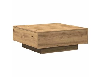 Salontafel Eikenkleurig 80x80 cm - Bewerkt Hout (47% Korting)