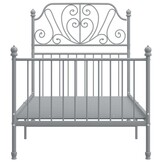 vidaXL Bedframe Metaal Grijs 90x200 cm - 47% Korting!