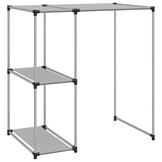 Opbergrek voor boven wasmachine, 87x55x90,5 cm, Grijs, 57% Korting