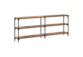 Industriële Wandtafel Oud Hout & Metaal - 200cm - 30% Korting