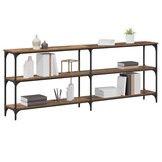 Industriële Wandtafel Oud Hout & Metaal - 200cm - 30% Korting