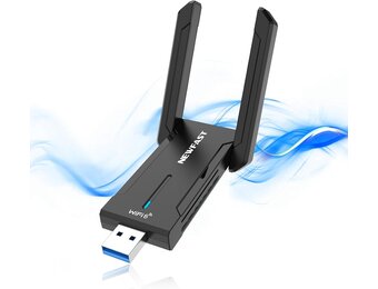 Snelle WiFi 6E/7 USB Adapter met 4 Antennes - 28% Korting