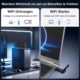 Snelle WiFi 6E/7 USB Adapter met 4 Antennes - 28% Korting