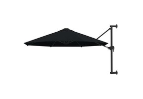Wandparasol 300 cm Zwart - 34% Korting