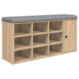 Schoenenbank Bewerkt Hout 102cm - 34% Korting