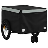 VidaXL Fietstrailer 30 kg - IJzer Zwart/Grijs (34% Korting!)