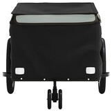 VidaXL Fietstrailer 30 kg - IJzer Zwart/Grijs (34% Korting!)