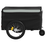 VidaXL Fietstrailer 30 kg - IJzer Zwart/Grijs (34% Korting!)