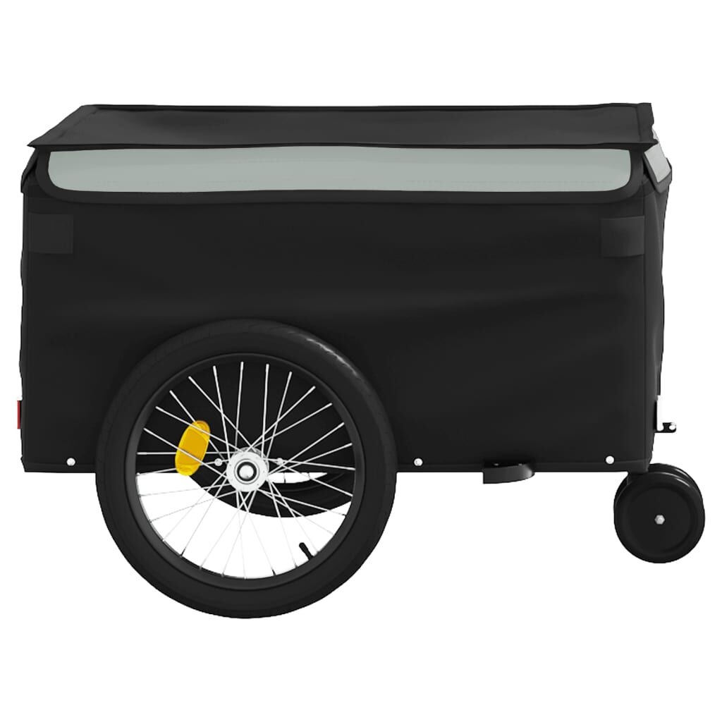 VidaXL Fietstrailer 30 kg - IJzer Zwart/Grijs (34% Korting!)