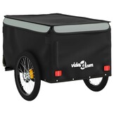 VidaXL Fietstrailer 30 kg - IJzer Zwart/Grijs (34% Korting!)