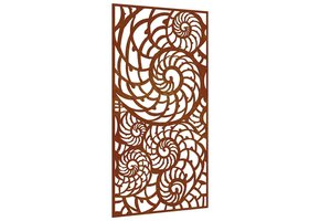 VidaXL Tuindecoratie Schelp 105x55 cm Cortenstaal - 54% Korting