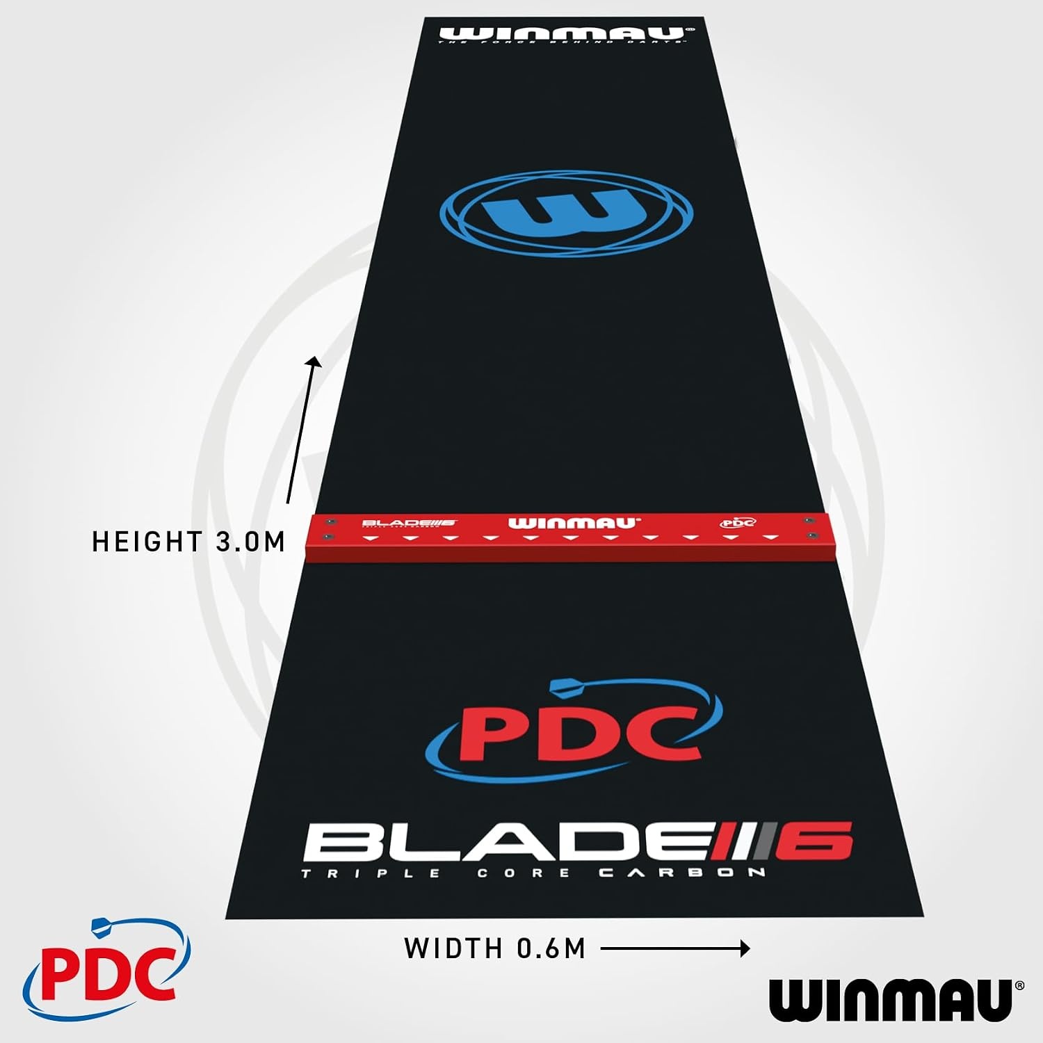 PVC Dartmat met Verhoogde Oche-Lijn - 34% Korting!