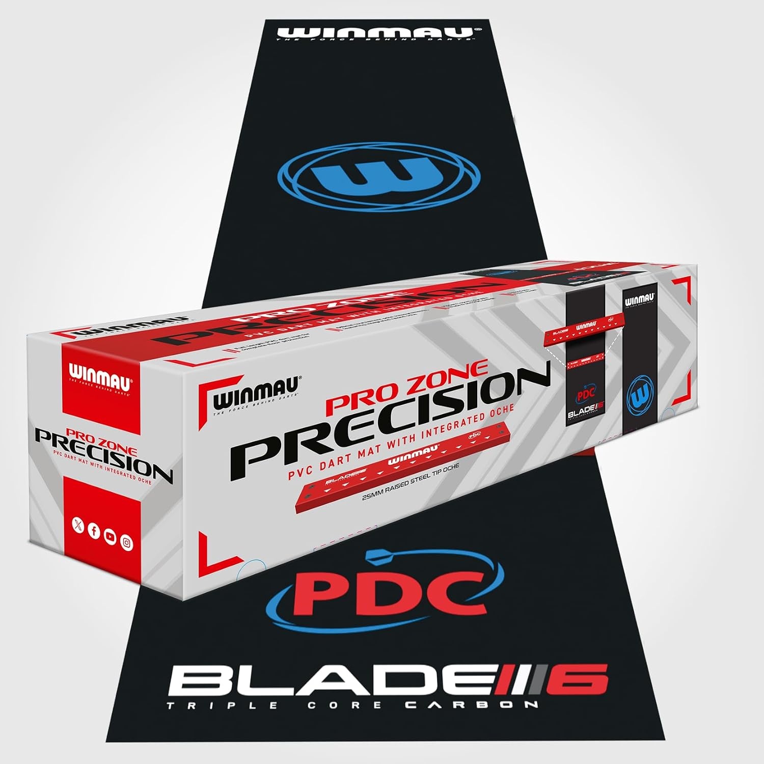 PVC Dartmat met Verhoogde Oche-Lijn - 34% Korting!