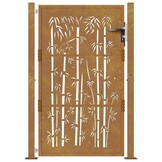 VidaXL Poort Cortenstaal Bamboe-ontwerp 105x155 cm - 55% Korting