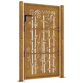 VidaXL Poort Cortenstaal Bamboe-ontwerp 105x155 cm - 55% Korting
