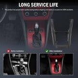 Middenconsole bekleding Golf 6 MK6 2008-2013 | Zwart ABS-kunststof | OEM 5K0863680